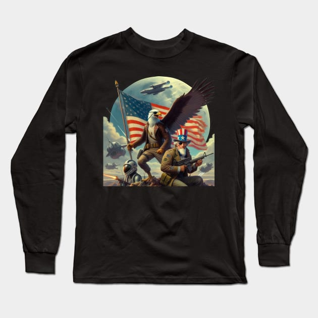 America,fug yea Long Sleeve T-Shirt by TheosT's